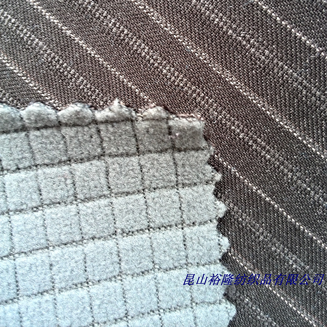 Check Mechanical Strech Bonded with Polar Fleece