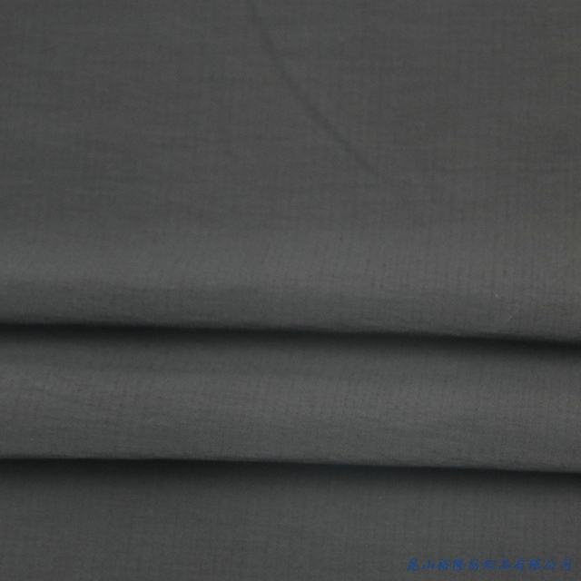 Black Waterproof Function Nylon Ripstop Jacket Bag PU Coated Fabric