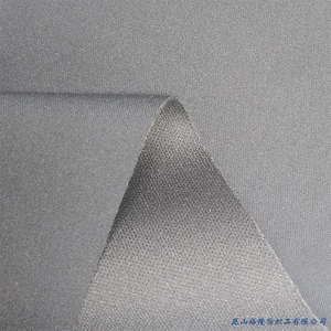 Soft Polyester Function Woven Down Jacket Bonded Clothes Fabric with Knitted Cloth