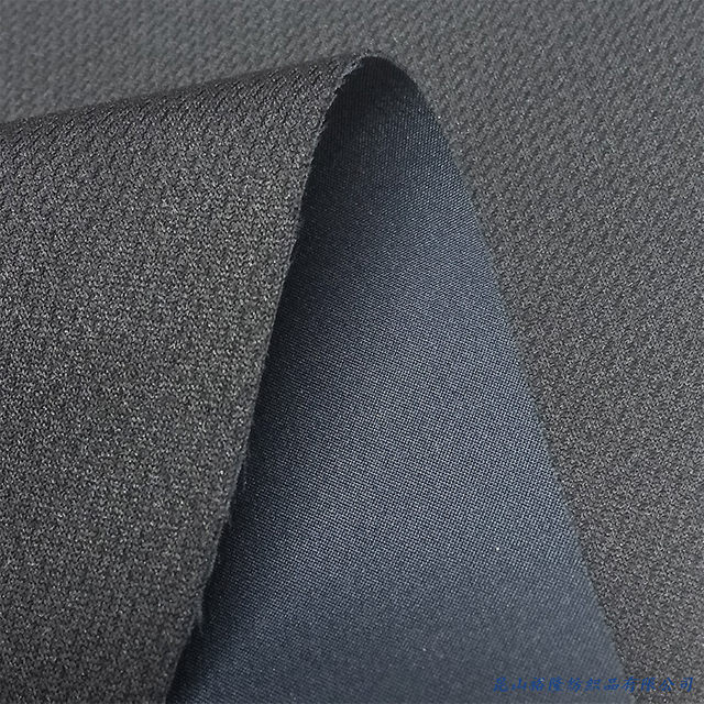 High Quality Wholesale Uniform Polyester Bonded Clothes Fabric with Jacquard Mesh